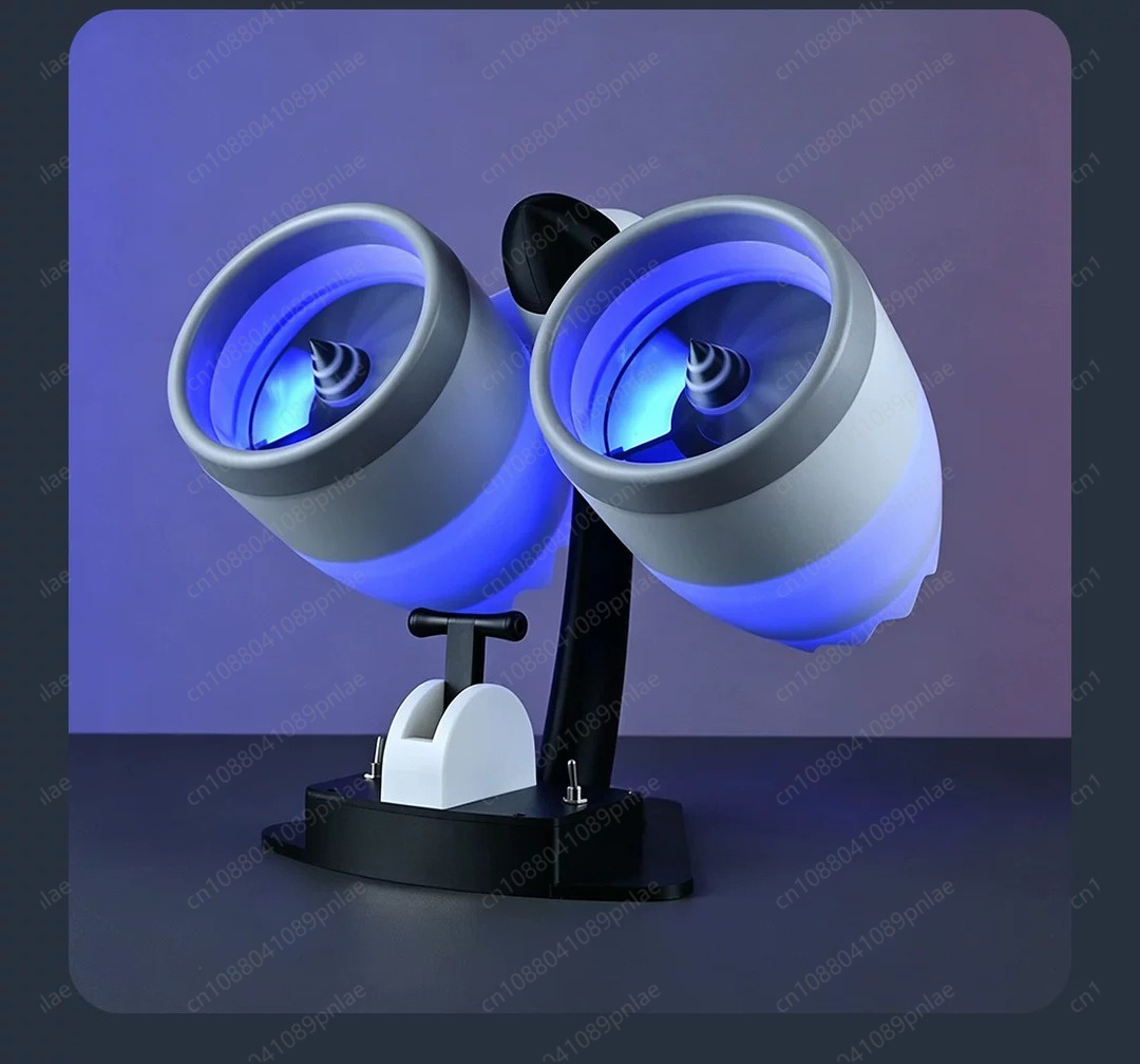 Home Office Tech Gadgets - Dual Turbo Jet Engine Fan, Mist