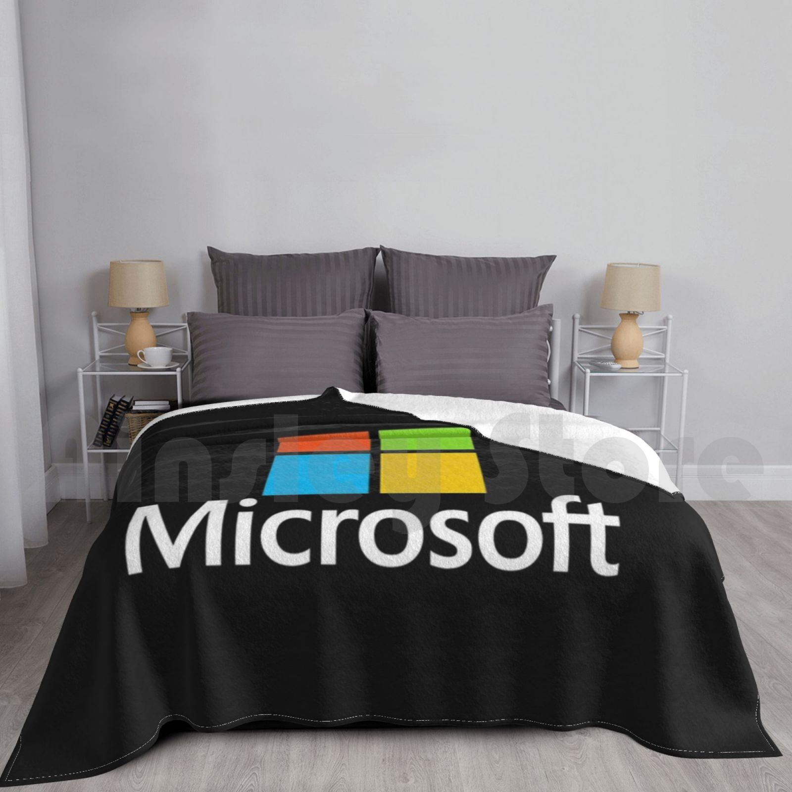 Microsoft Type Blanket Fashion - Office Tech Logo recension och pris