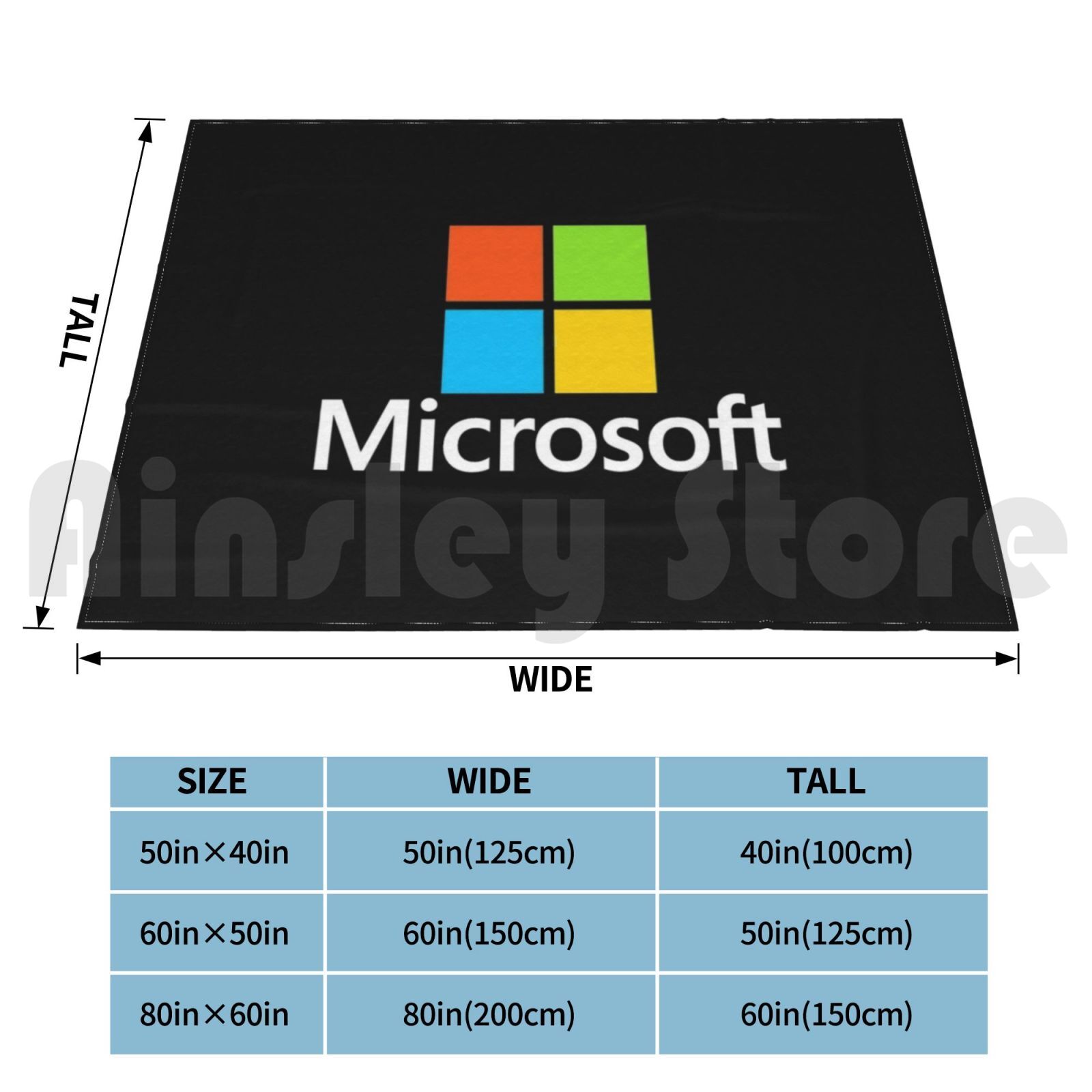 Microsoft Type Blanket Fashion - Office Tech Logo recension och pris