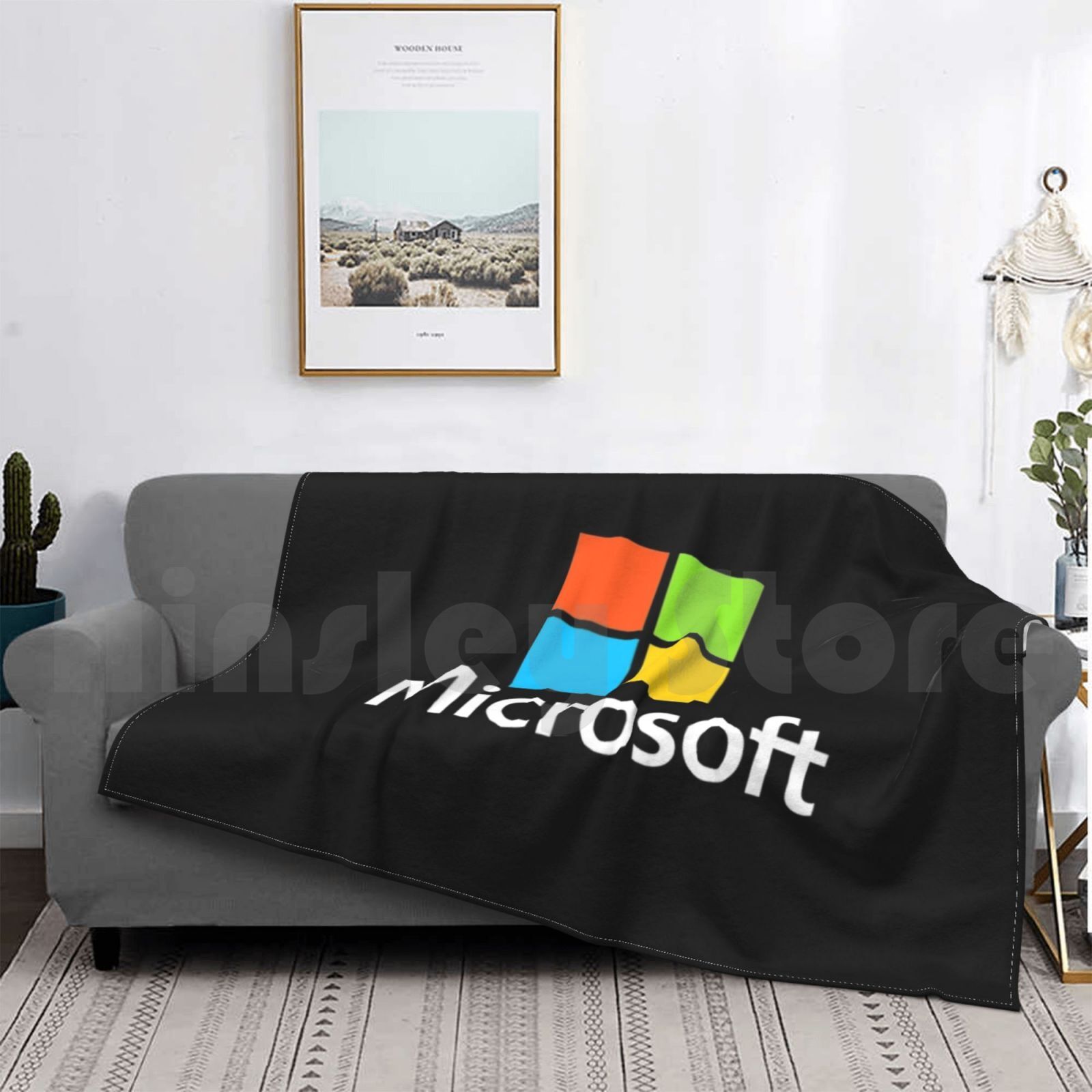 Microsoft Type Blanket Fashion - Office Tech Logo recension och pris