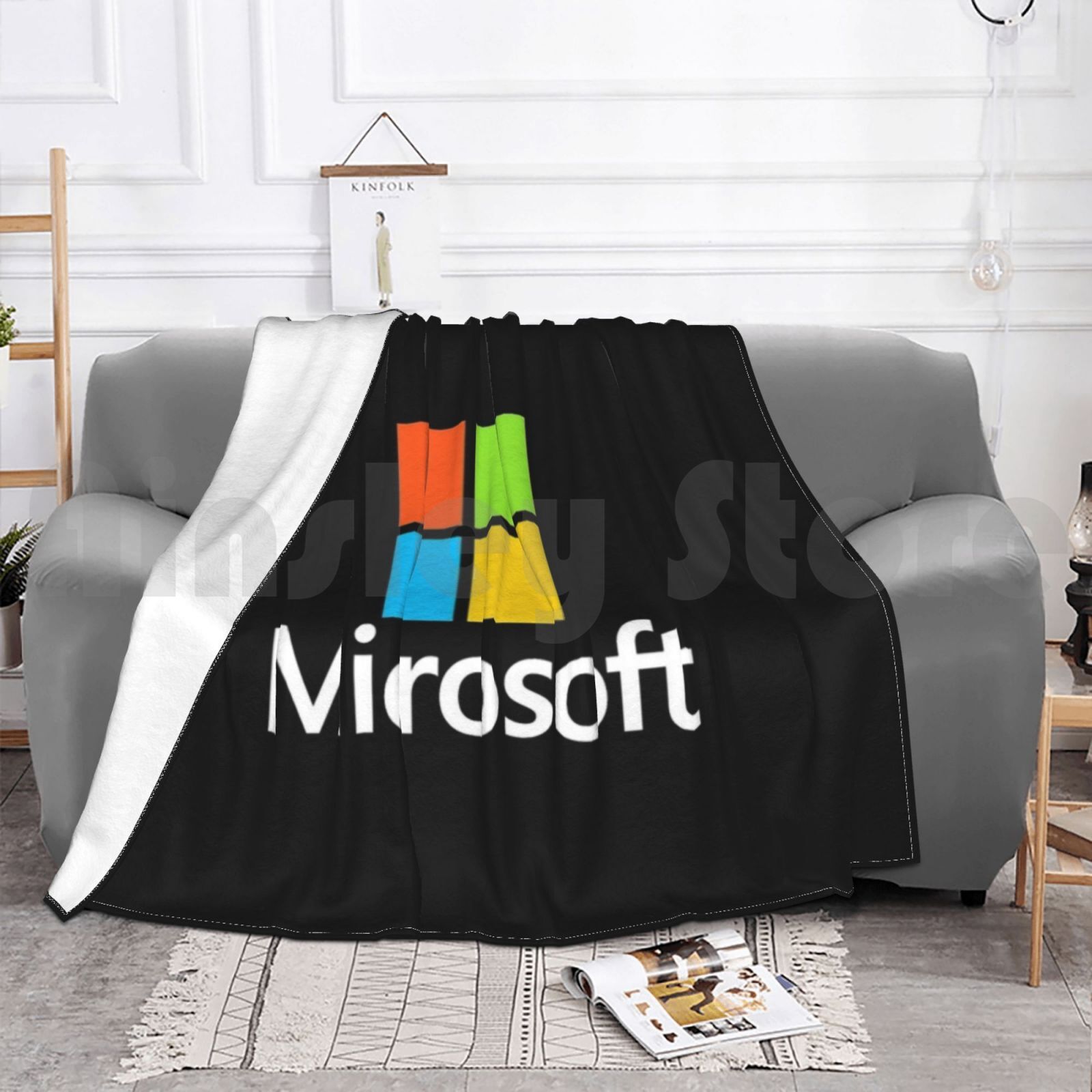 Microsoft Type Blanket Fashion - Office Tech Logo recension och pris