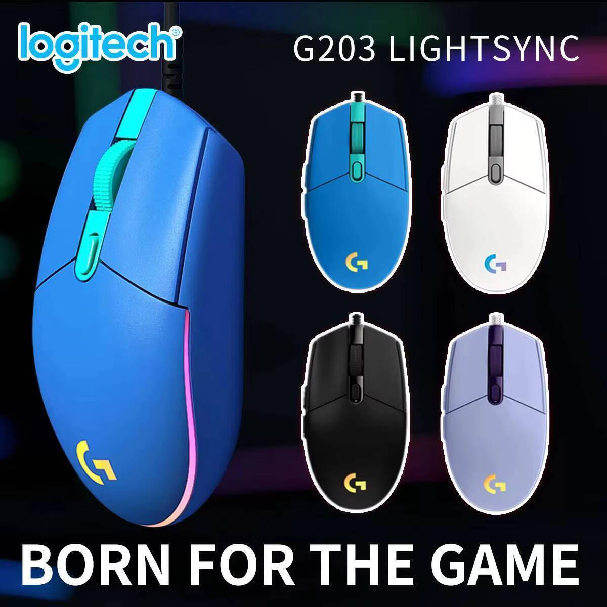 Logitech G203 LIGHTSYNC Mouse  - Logitech Mouse G203 recension och pris