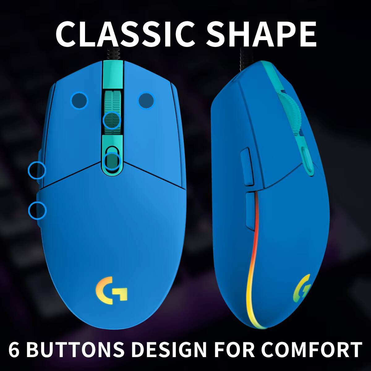 Logitech G203 Prodigy RGB Gami - Logitech Mouse G203 recension och pris