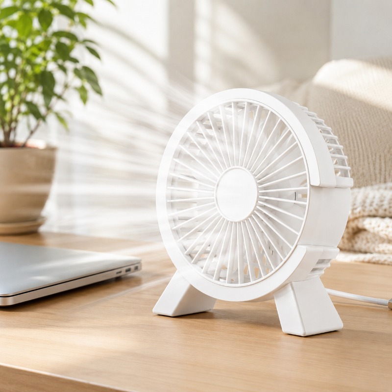 Mini USB Rechargeable Table Fa - Home Office Tech Gadgets recension och pris