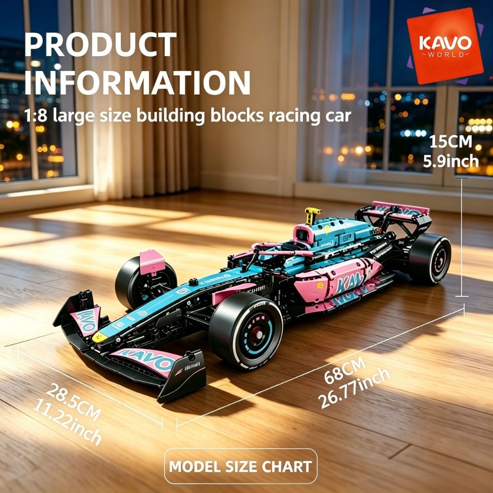 KAVOWORLD 1:8 Pink-blue Formul - Office Productivity Tech recension och pris